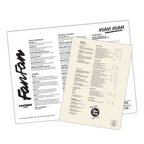 Menu FanFan