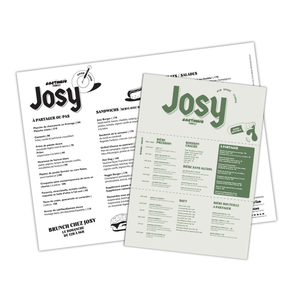 Menu Josy